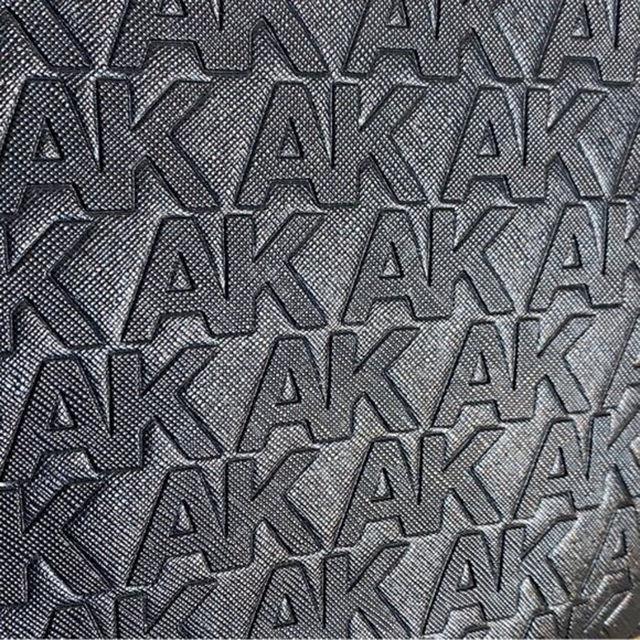 ANNE KLEIN Womens Black Wristlet Zipper Wallet Purse Clutch - Picture 5 of 8